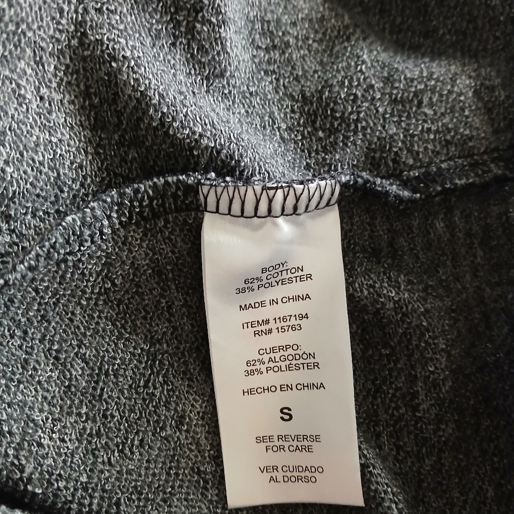 NWT Champion Women's Small Black Fleck Long‎ Sleeve High Neck Hoodie - Picture 12 of 13